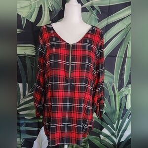 Tamera Zipper front blouse